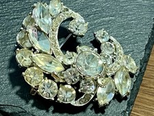Vintage  Clear Rhinestone