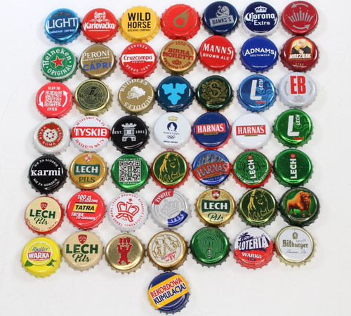 50x beer drinks bottle tops - beer,