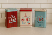Premium retro 3pc tea - 3pc, coffee