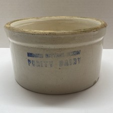 PURITY DAIRY COTTAGE CHEESE CROCK - ANTIQUE 