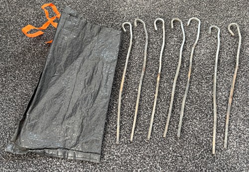 Tent white guide ropes - white, x