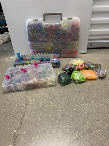 Rainbow loom mega lot - loom, bands