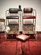 Art deco shoeshine chair - art,