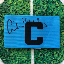 Colin Bell Of England, Bury & Manchester City Signed Captains Armband wCOA