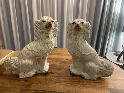 Large pair victorian seated - pair,
