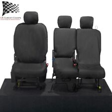Vauxhall Opel Combo E 2020+ Tailored & Waterproof Front Seat Covers Black 403
