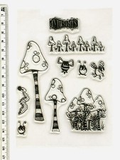Clear rubber stamp Toadstool