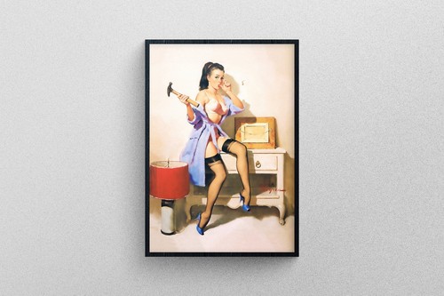 Vintage 1950s pin - 1950s, poster