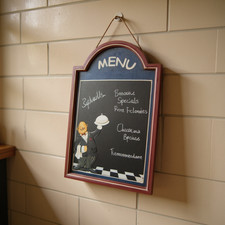Chef Chalk Board Memo Menu