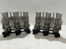 Genuine Porsche 911 Weber 40IDTP3C  Carburetors + Manifolds + Trumpets Pair