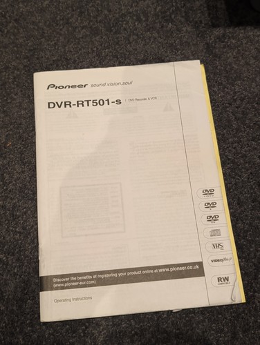 Pioneer dvr rt501 - pioneer, dvr-rt501-s