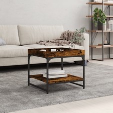 Coffee Table Brown Oak Square