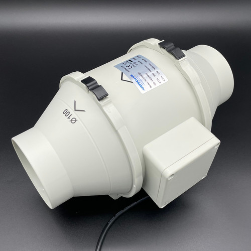 Line extractor fan with - in-line,