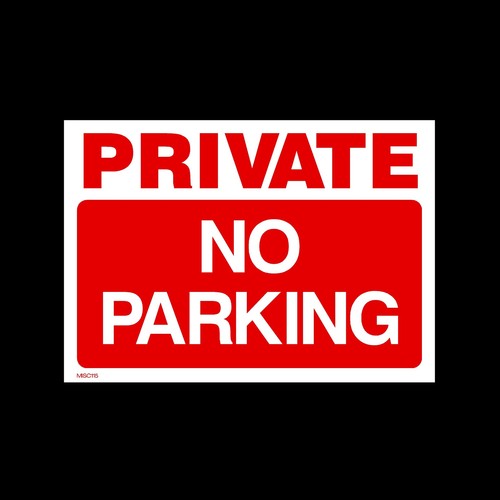 Private parking plastic - private,