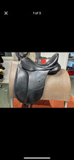 Bates Isabel Werth 17.5” adjustable dressage saddle black