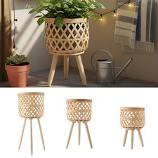 Indoor Rattan Plant Stand
