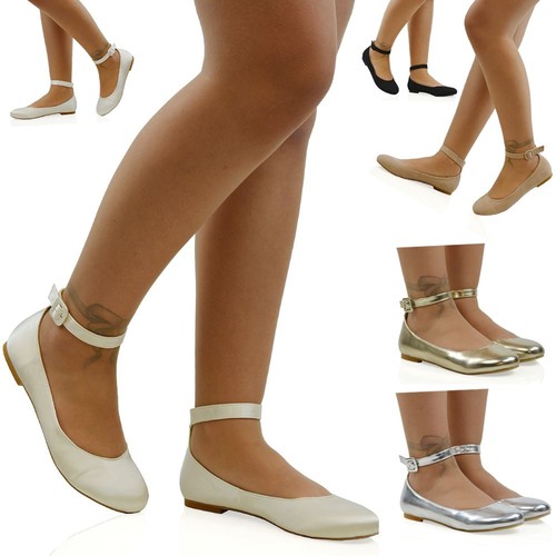 Womens flat ankle - strap, ballet