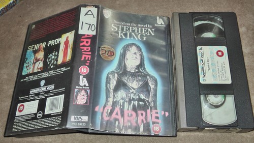 Carrie vhs video cert classic - carrie,