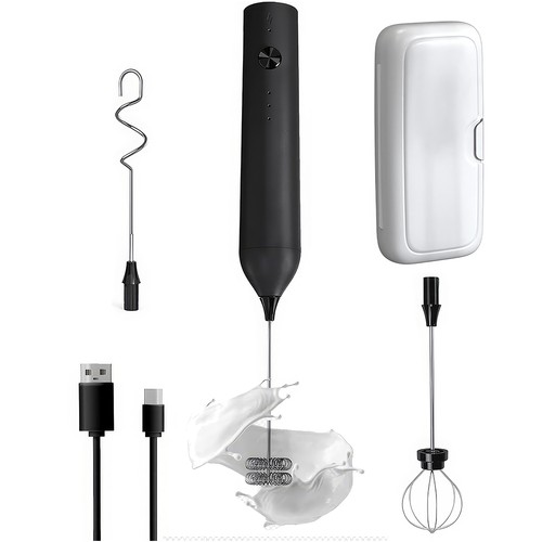 Portable electric milk frother - milk,