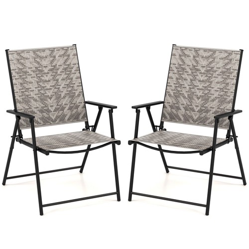 Set patio folding chairs - 2,