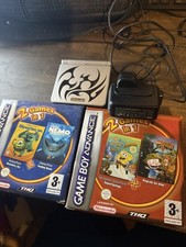 Game Boy Advance SP Tribal Limited Edition - Silver + games bundle 