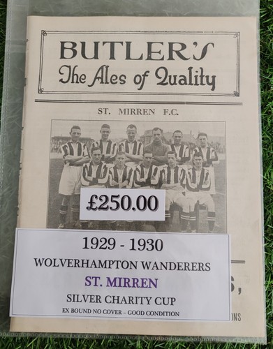 Wolves mirren 1929 30 - mirren, 1929/30