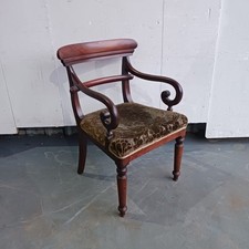 Victorian mahogany desk chair