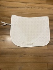 JHL White Cob/Full Straight Cut Dressage / Working Hunter /Showing Square Numnah