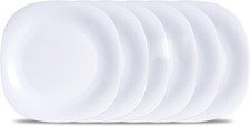 6pc Plates Large White Dinner