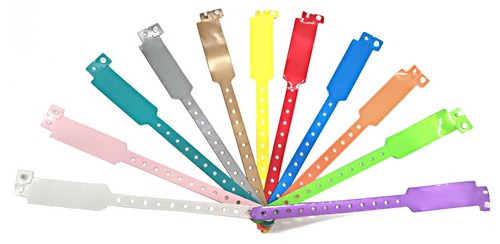 Wristbands plain vinyl colours - plain,
