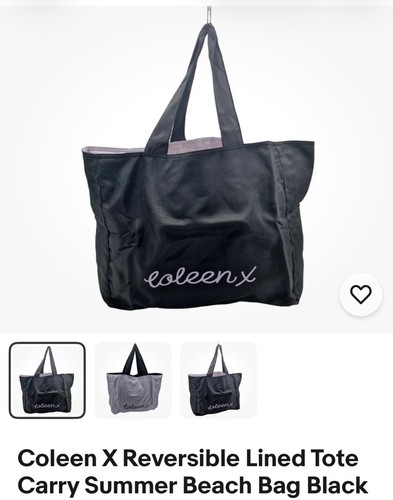 Coleen reversible lined tote - x,