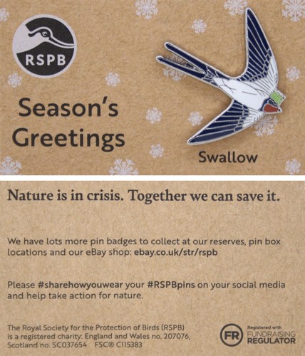 Rspb pin badge - rspb,