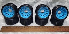 PACER Roller Derby Speed Skates Mach 5 Wheels (ONLY),Black Blue Used/EXCELLENT 