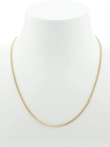 Gold curb link chain 9ct - gold,