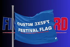 Custom Festival Flag Banner. 5ft x 3ft. Leeds Fest, Kendall Calling, TRNSMT