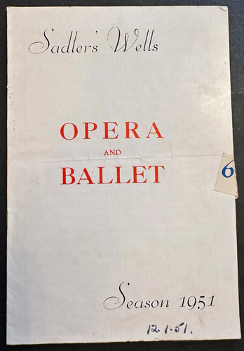 Sadler wells opera - sadler’s,