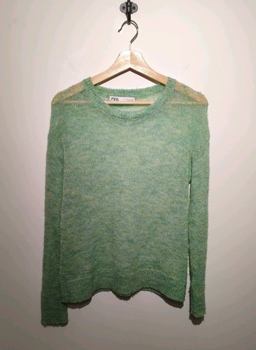 Zara size jumper light - light, green