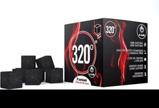 320° Premium Shisha Coconut Charcoal Coal (26mm Cube) for Hookah BBQ