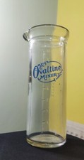 vintage heavy glass OVALTINE