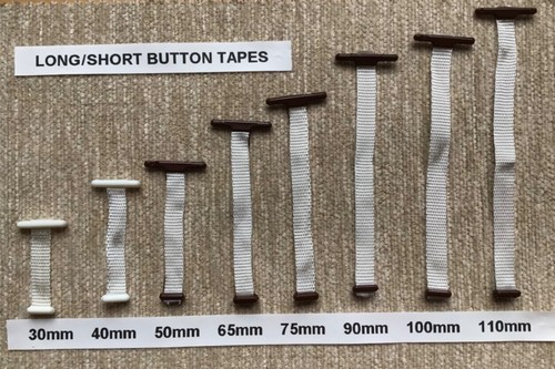 Upholstery button tapes for - upholstery,