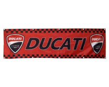 Ducati Banner Sign Garage Plaque Wall Vintage Retro A4 Man Motorcycle
