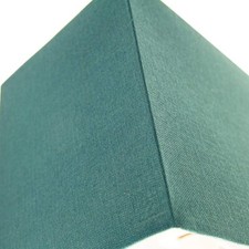 Contemporary and Stylish Vivid Teal Linen Fabric Rectangular Lamp Shade for Wall