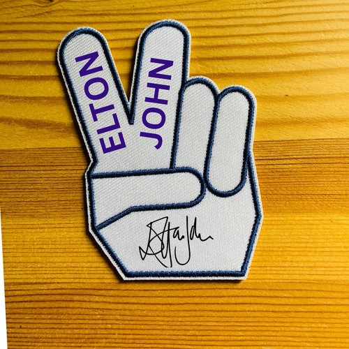 Elton john signed - v, sew
