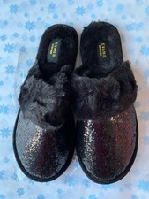 Brand New Evans Slippers Black
