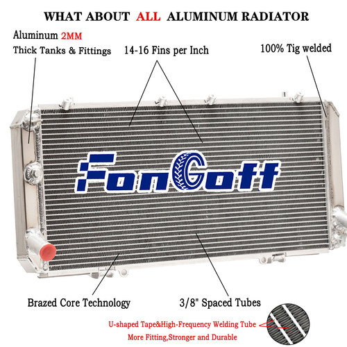 Row aluminium radiator for - 2,