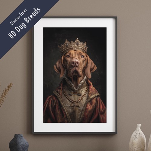 Royal dog portrait - dog, print