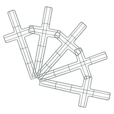  5 Pcs Floral Hoop Wreath