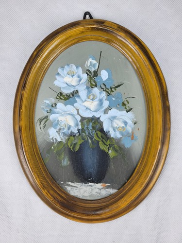 Oil painting framed - oil, floral