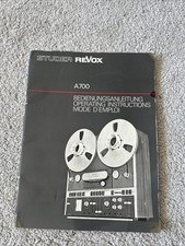 STUDER REVOX A700 Manual