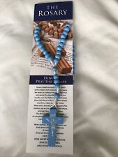 Blue rosary beads Wood